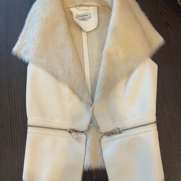 Reversible faux leather and fur vest - Picture 2 of 8